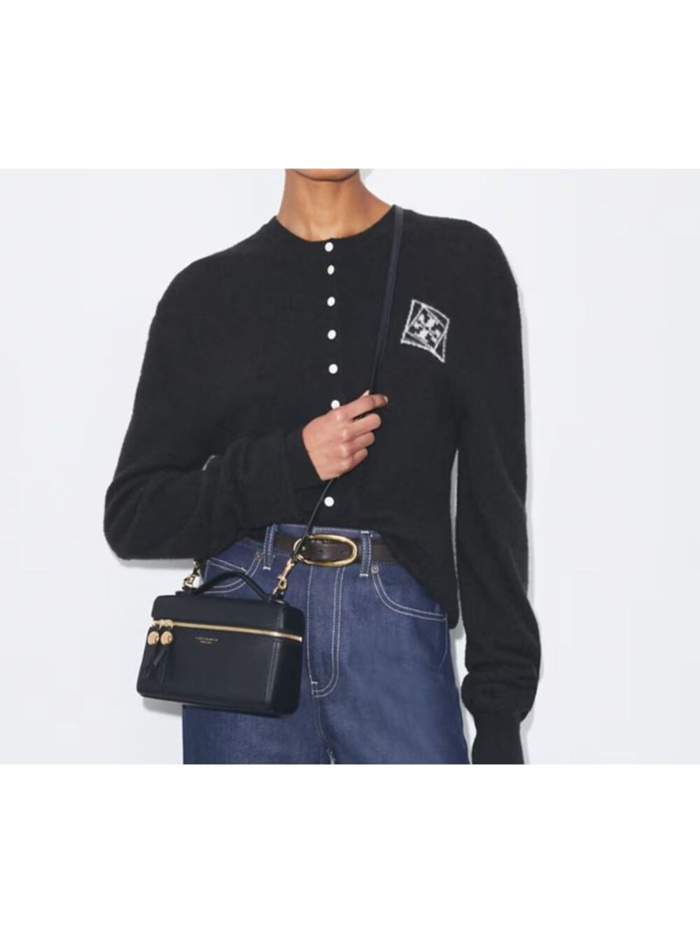 Tory Burch Romy Slim Mini Bag Black OS